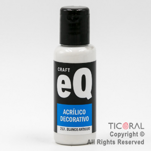 ACRIL.DECOR.EQ 213 BLANCO ANTIGUO 50ML X 6 UNIDADES